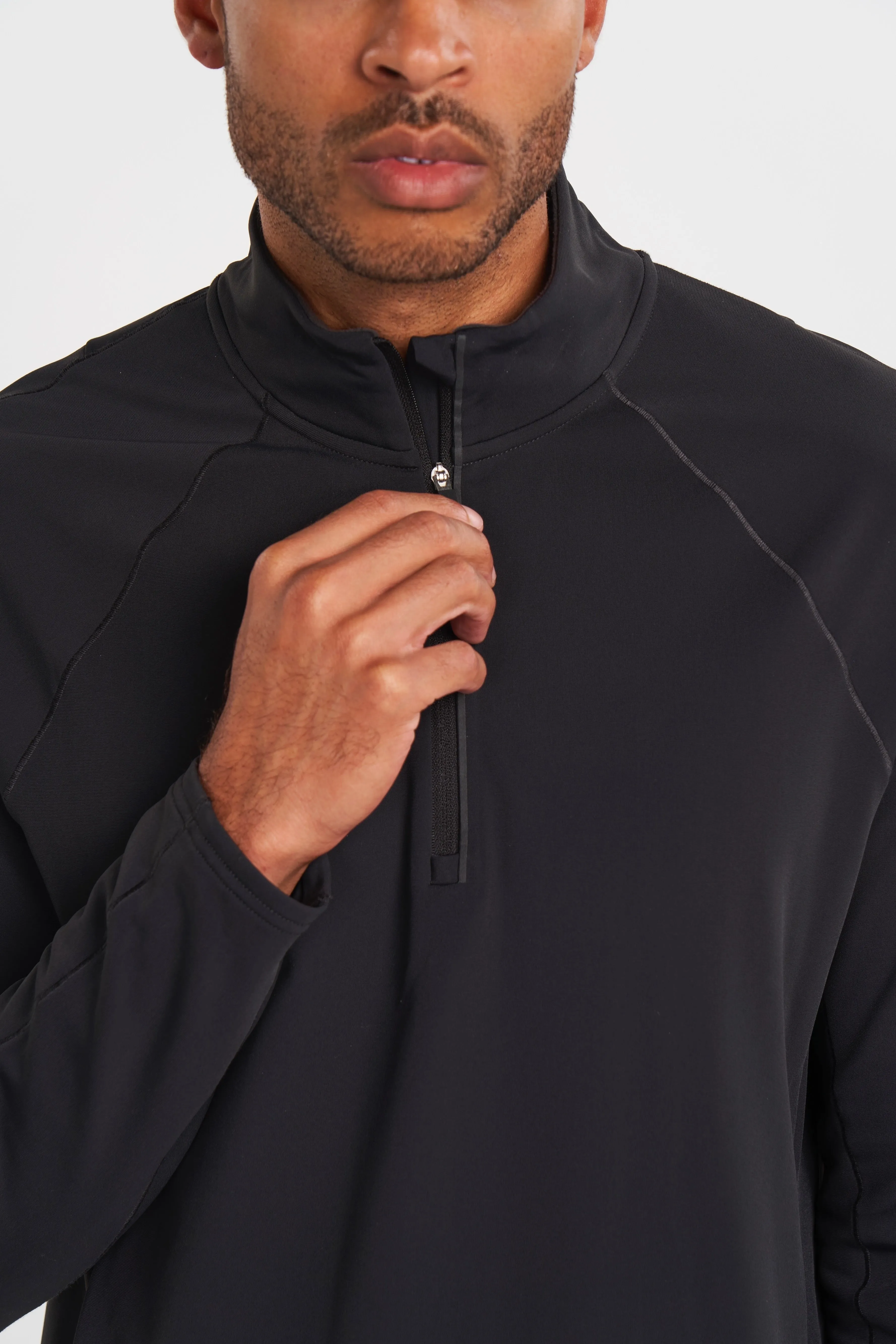 ALRN Hi Viz 1/4 Zip - Black