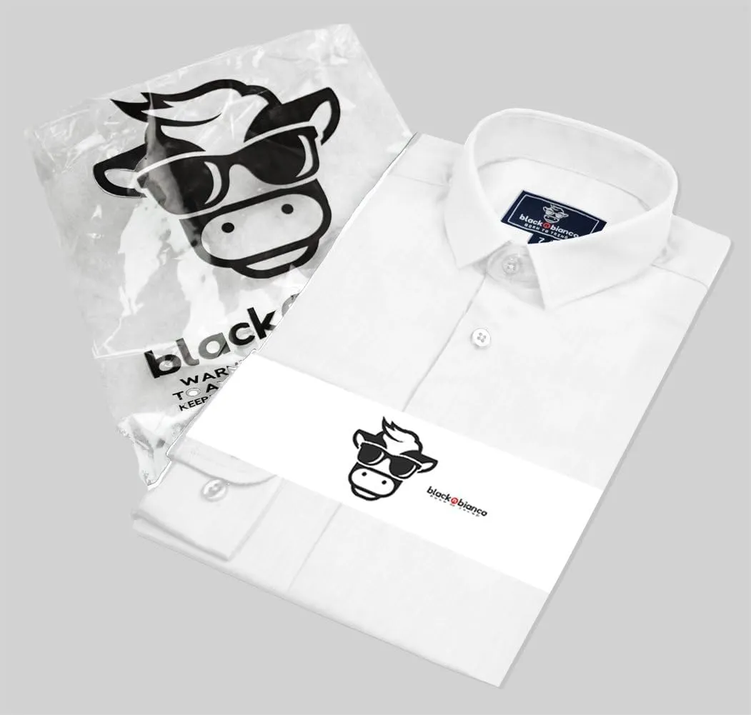 Black n Bianco Boys' Signature Sateen Long Sleeve Dress Shirt