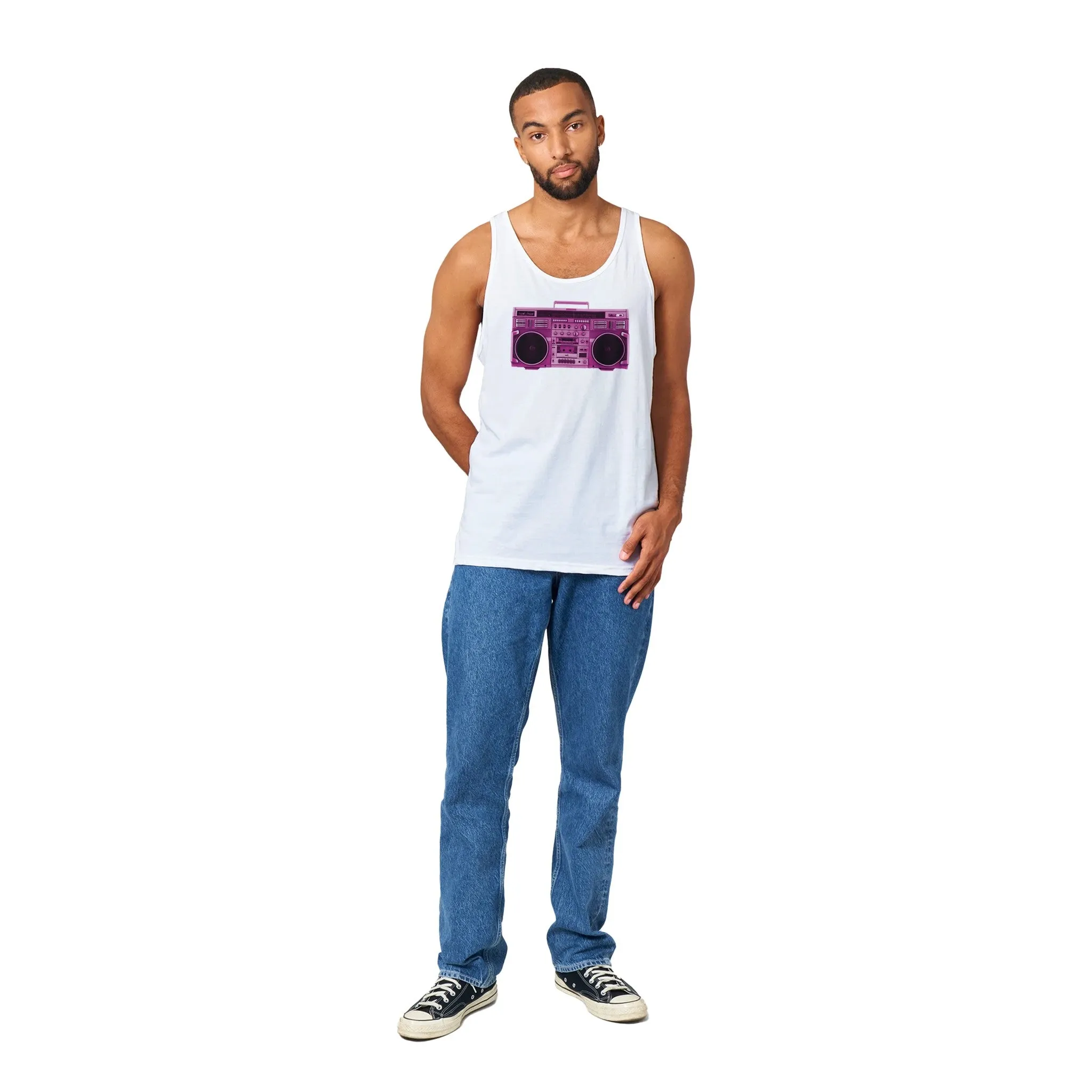 Boom Box Pink  -  Premium Unisex Tank Top