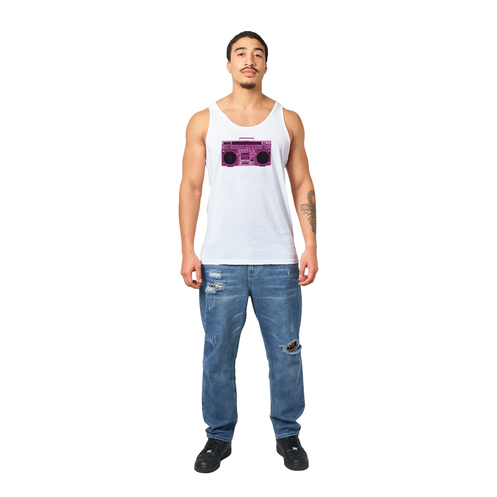Boom Box Pink  -  Premium Unisex Tank Top