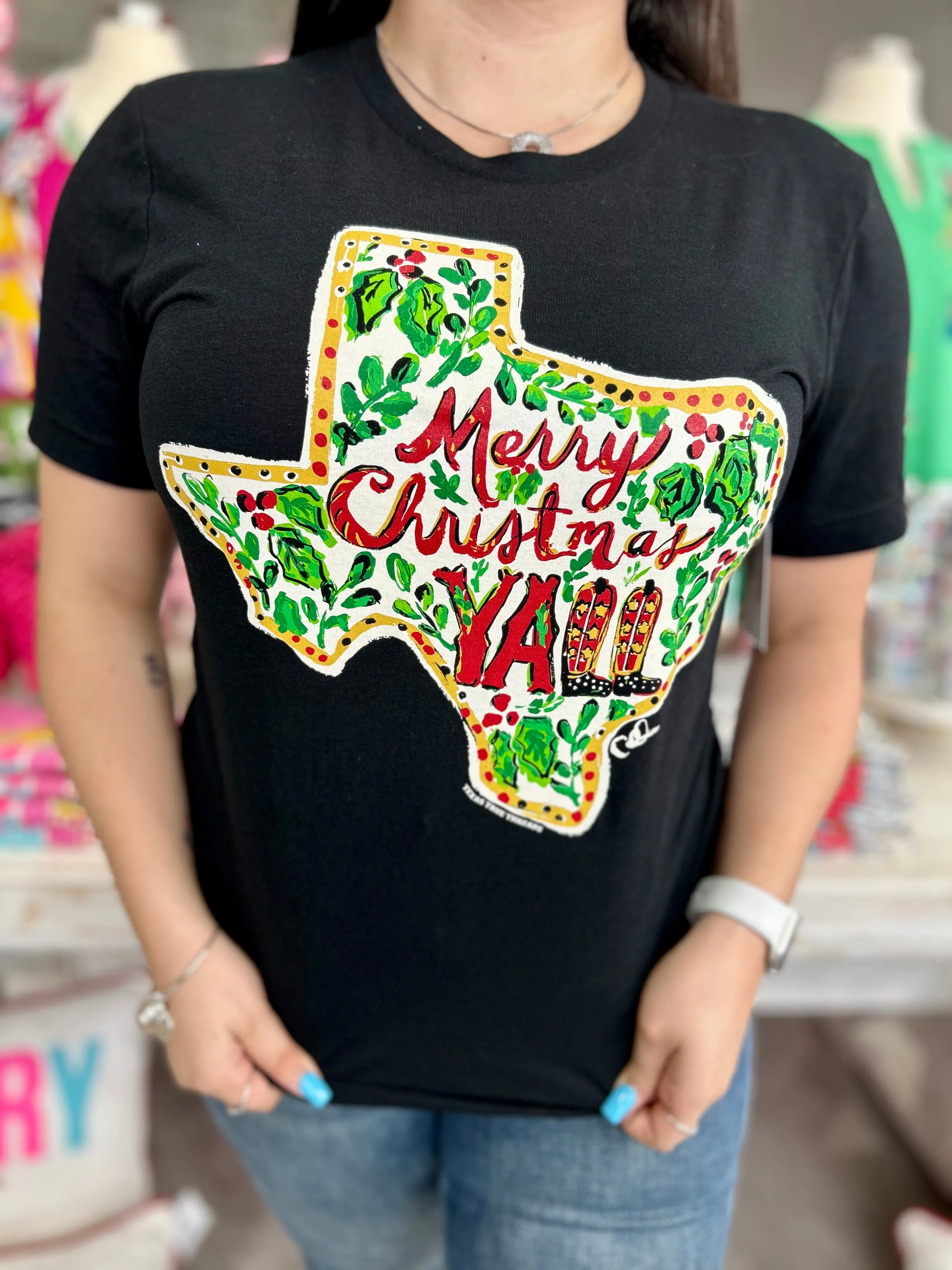 Callie Ann Merry Christmas Y'all Tee
