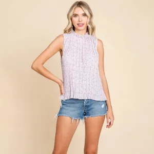 Floral Pleated Blouse