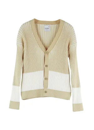 LMN3 Beige -Off White Cardigan (style: 7018)