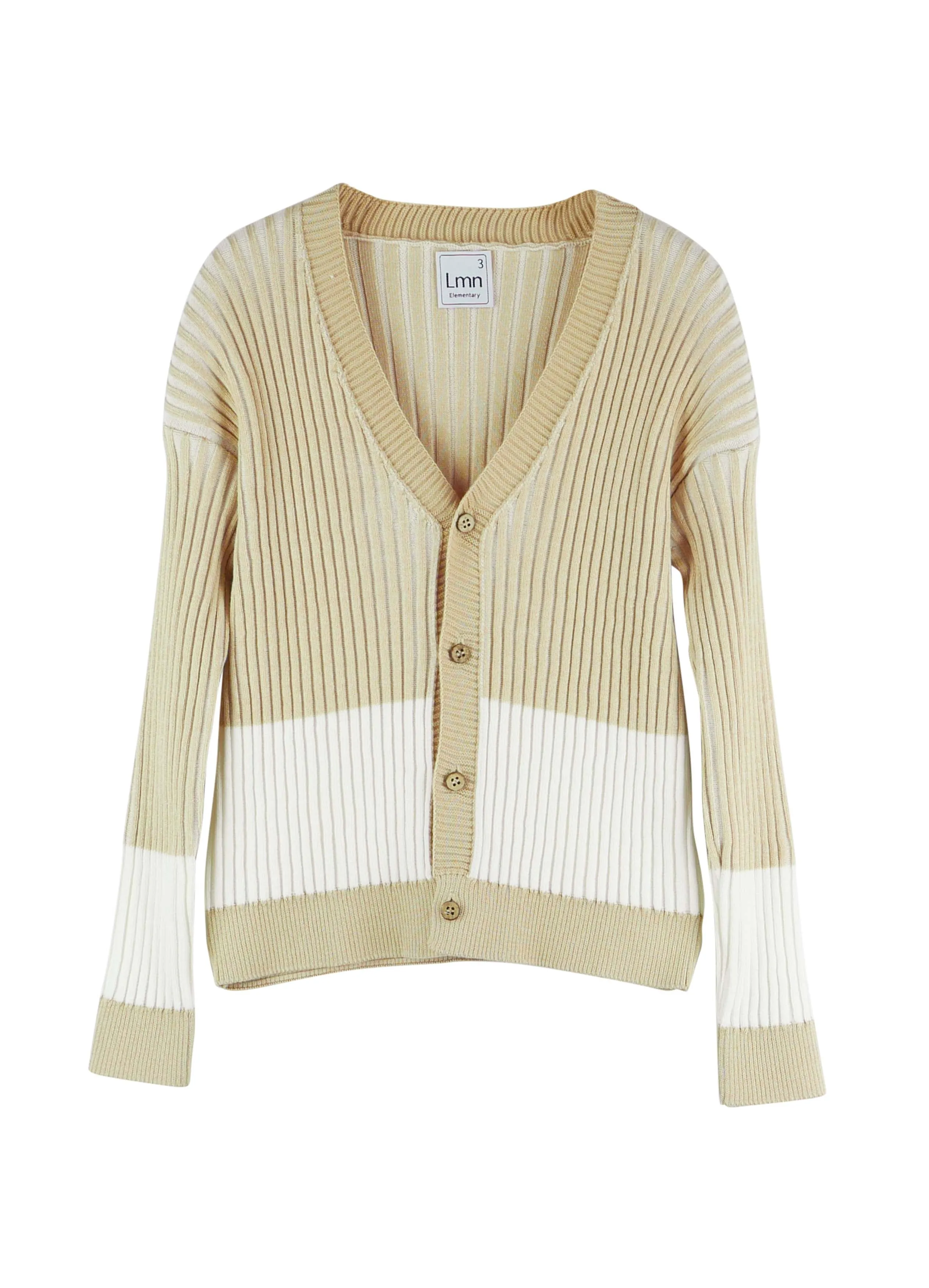 LMN3 Beige -Off White Cardigan (style: 7018)
