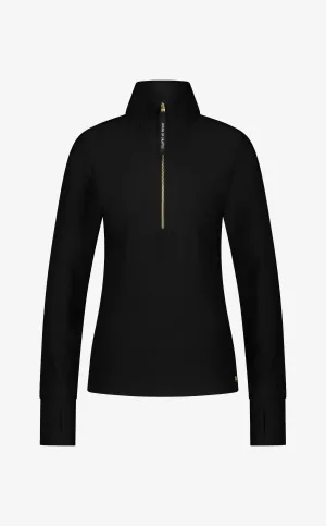 Long Sleeve Rib Zipper