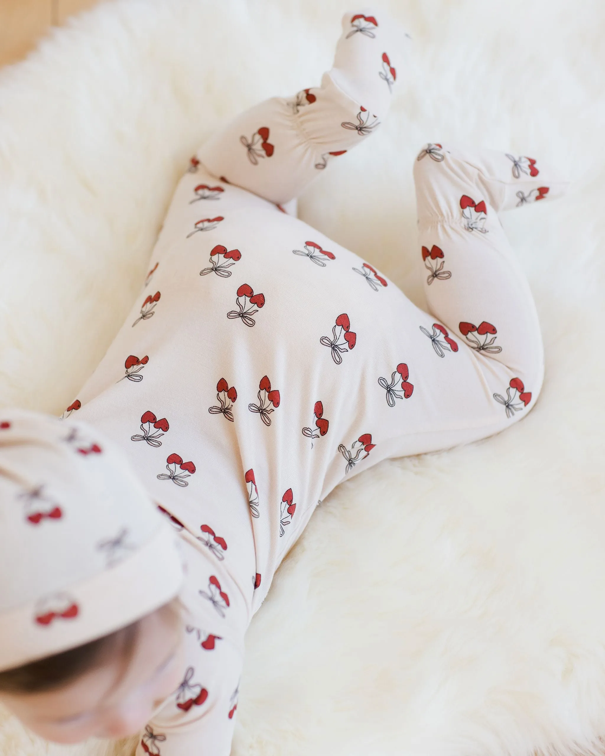 Mon Amour Bamboo Zip Footie in Antique