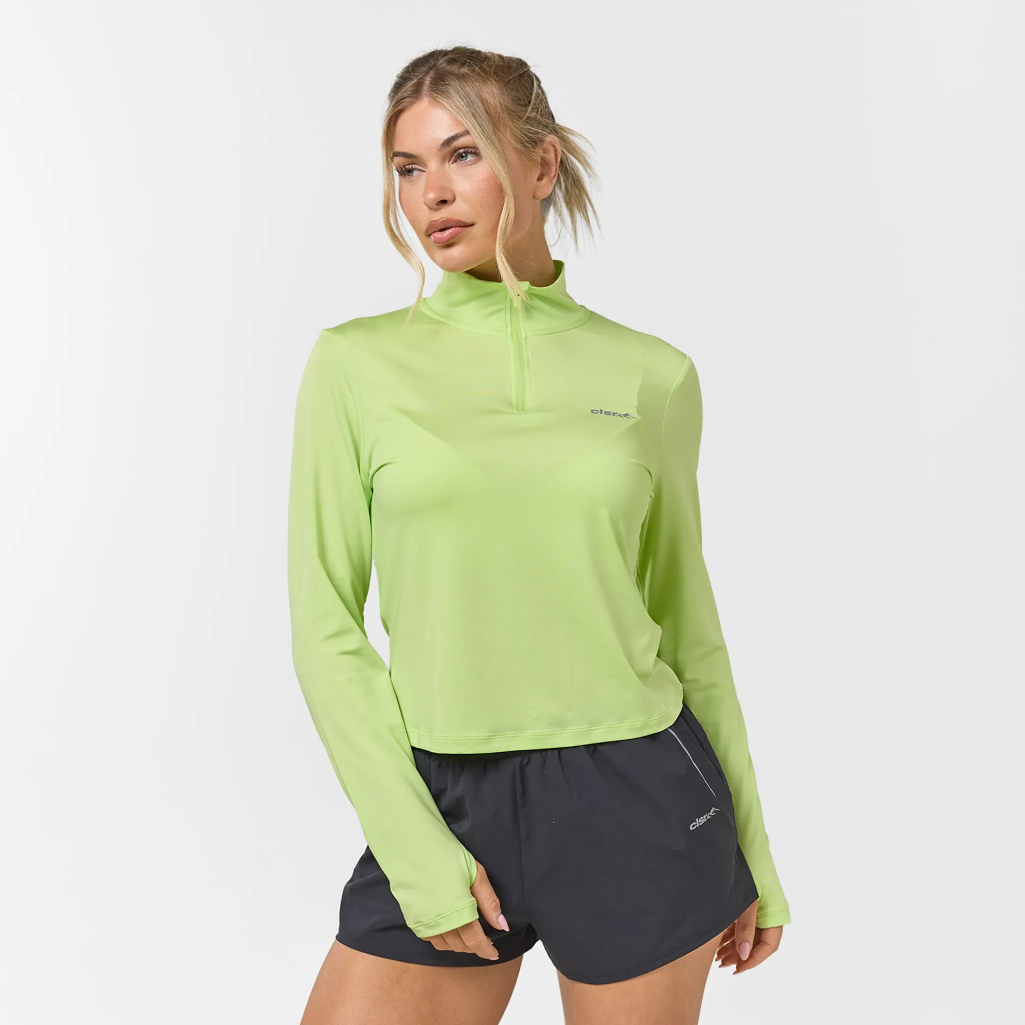 Performance 1/4 Zip Top | Matcha