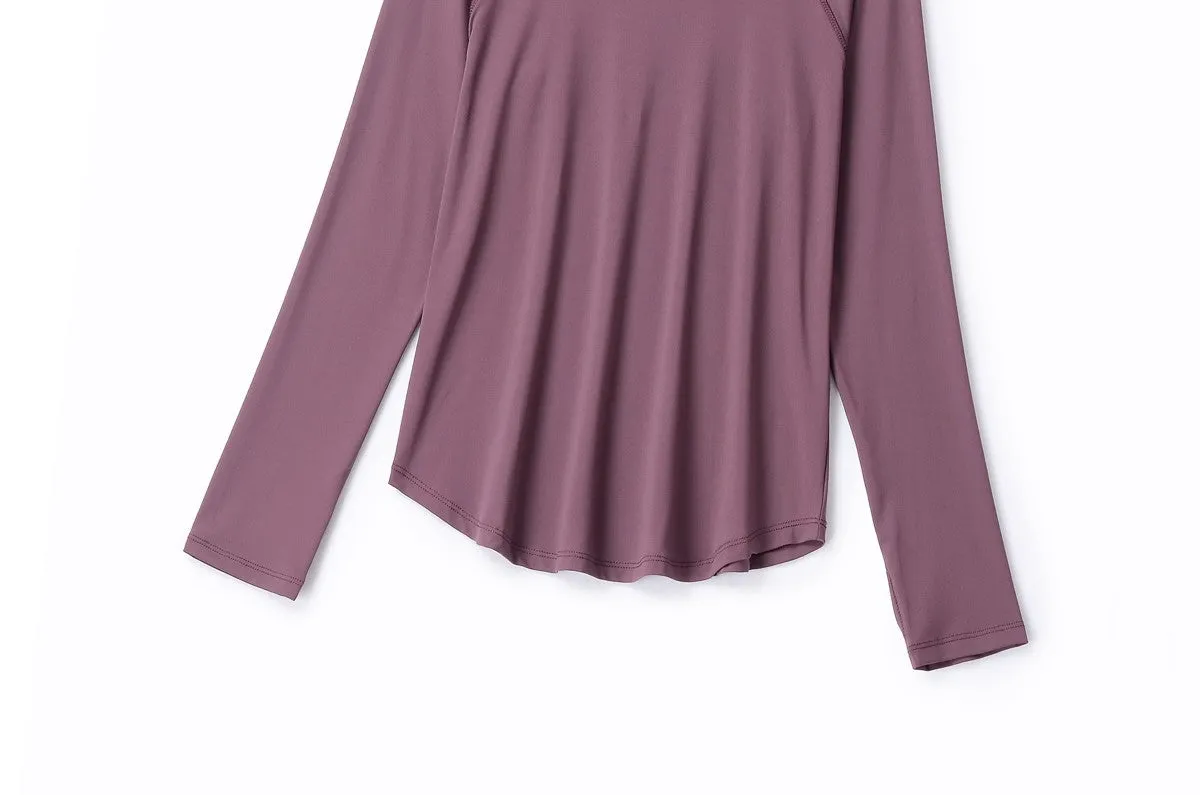Plus Size Activewear Long Sleeve T Shirt
