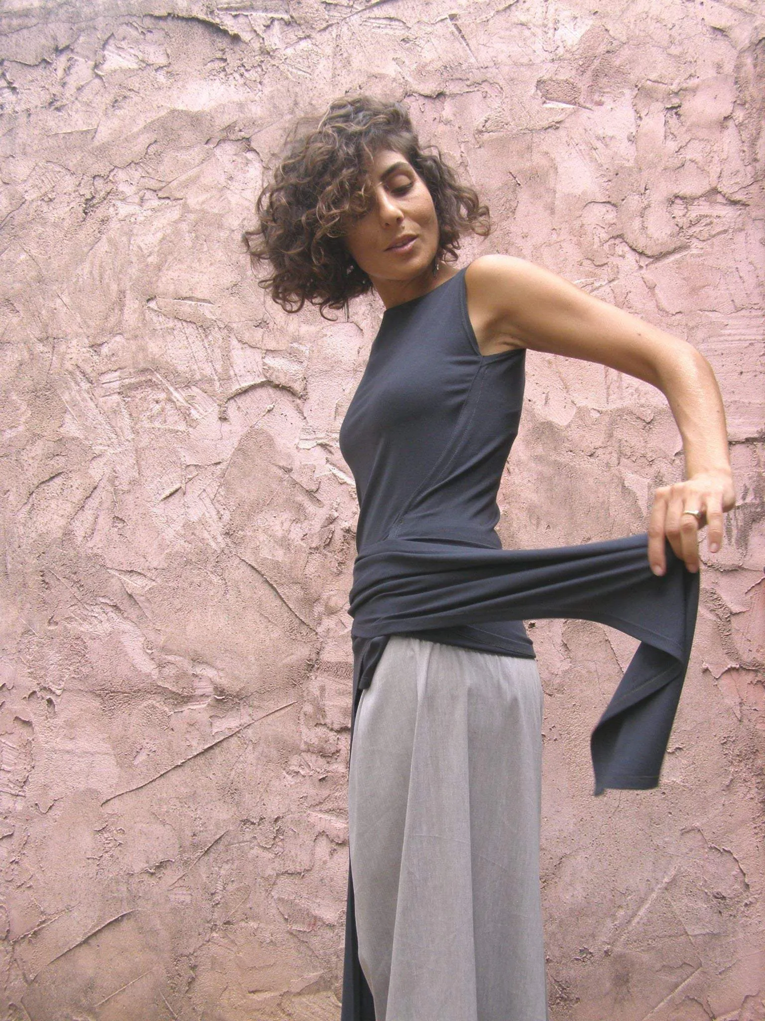 Rectangular Sleeveless Top