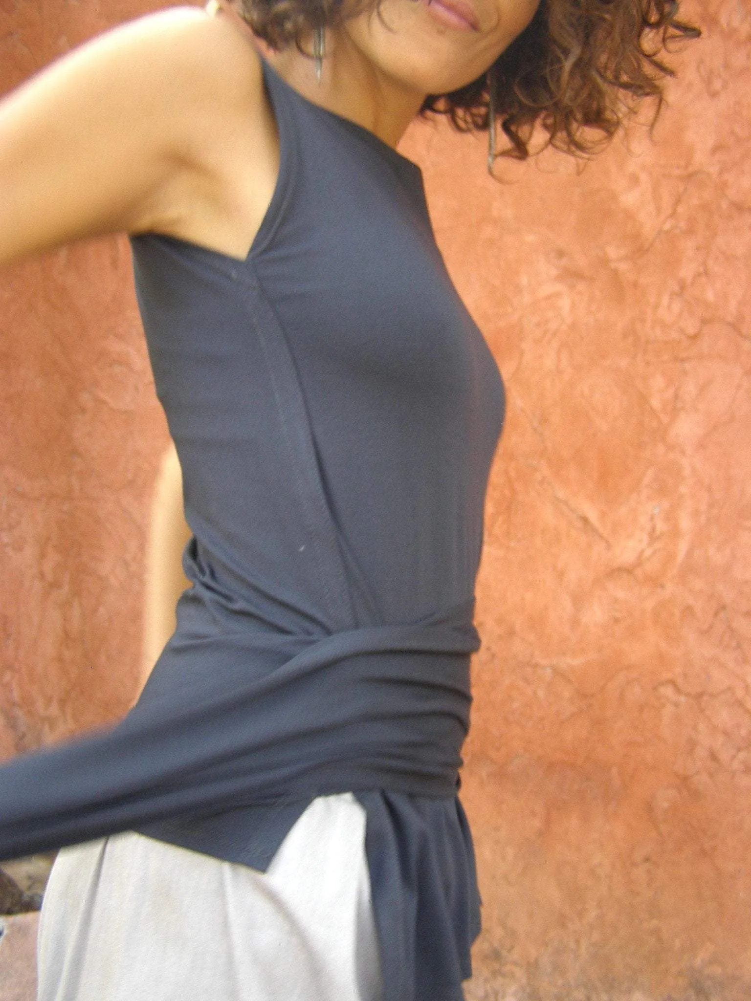 Rectangular Sleeveless Top