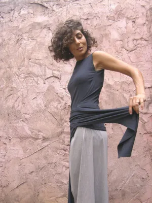 Rectangular Sleeveless Top