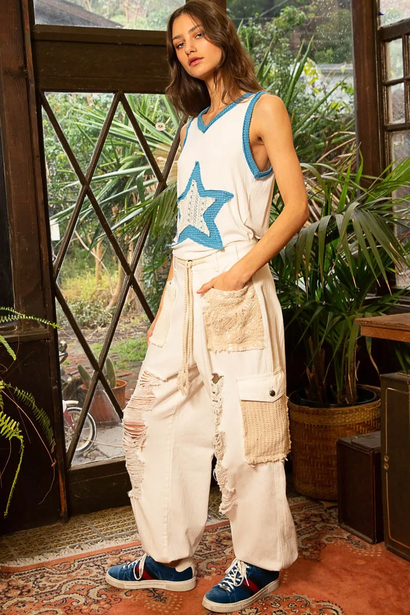Single Star Wide Strap Tank